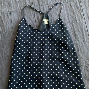 Silk polka dot cami blouse